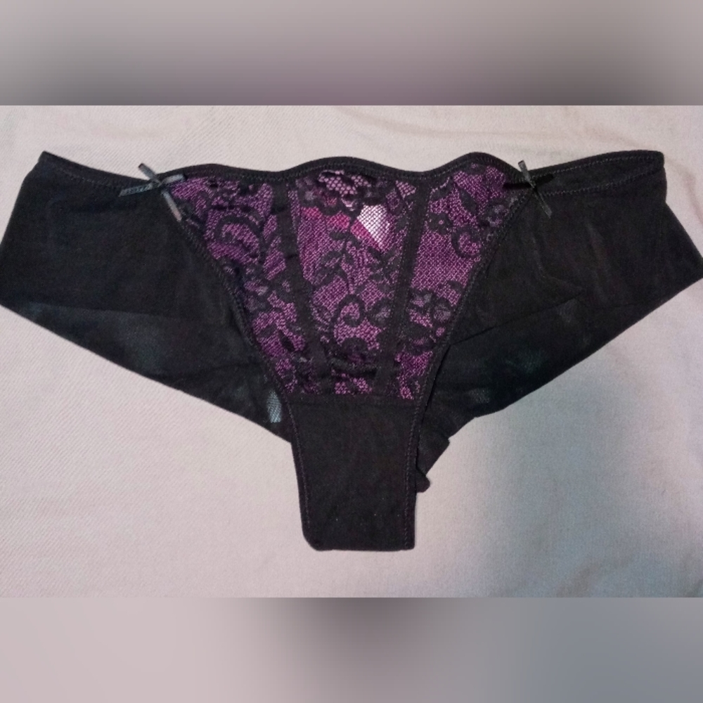Adore Me Purple Lace Matching Bra and Panty Set 34B/S *NWT* - Picture 5 of 7